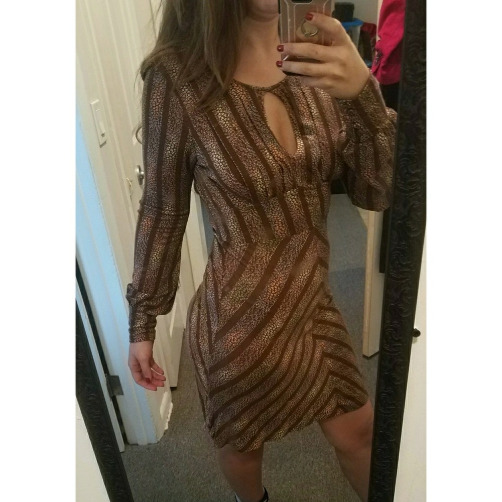 FREE PEOPLE cotton Keyhole dress